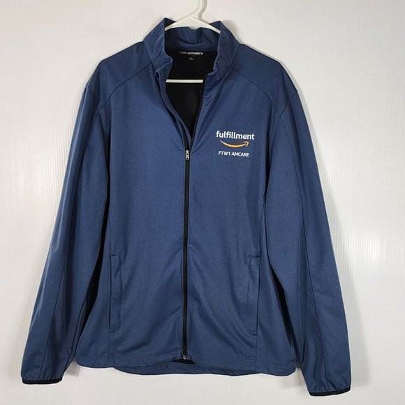 Port Authority Other - Port Authority Amazon Fulfillment Employee Jacket Unisex Sz Large Blue Full Zip